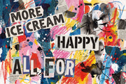Eclectic Collage Wallpaper Vibrant Modern Wall Mural design