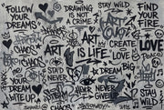 Graffiti Wallpaper Abstract Urban Wall Mural design