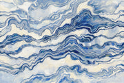 Abstract Wallpaper Marble Blue Wall Mural design