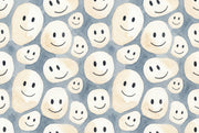 Watercolor Texture Wallpaper Abstract Pattern Smiley Face Wall Mural design
