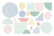 White Background Wallpaper Minimalist Modern Graphic Wall Mural design