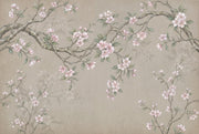 Cherry Blossom Wallpaper Sakura Branches Watercolor Botanical Wall Mural design