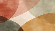 Mid-Century Modern Wallpaper Geometric Abstract Wall Mural design