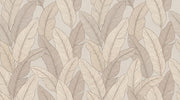 Beige Leaves Wallpaper Minimalist Modern Wall Decor design