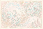 Octopus Wallpaper Underwater Sea Life Removable Wall Decor design