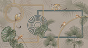 Art Deco Wallpaper Tropical Removable Geometric Frames Wall Decor design