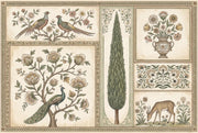 Vintage Toile Wallpaper Botanical Floral Panels European Pastoral Wall Mural design