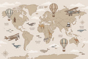World Map Wallpaper White Background World Map Wall Mural design