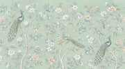 Peacock Wallpaper Floral Vintage Wall Mural design