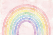 Paper Texture Wallpaper Watercolor Pastel Rainbow Wall Mural design