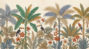Tropical Birds Wallpaper Exotic Toucans Parrot Wall Mural design