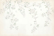 Paper Texture Wallpaper Watercolor Botanical Wall Mural design