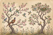 Muted Green Wallpaper Pastoral Removable Botanical Wall Decor design
