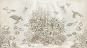 Coral Reef Wallpaper Sea Turtles Underwater Removable Wall Decor design