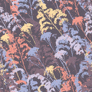 Dark Multicolor Fern Botanical Wallpaper design