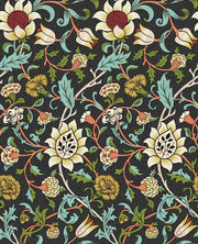 Vintage Floral Wallpaper Dark Botanical Vine Pattern Wall Mural design