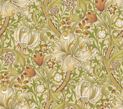 Vintage Floral Wallpaper Green Vine Pattern Wall Mural design
