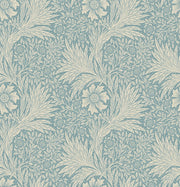 Botanical Floral Wallpaper Teal Vintage Pattern Wall Mural design