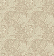 Vintage Floral Wallpaper Beige Botanical Pattern Wall Mural design