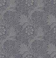 Vintage Floral Wallpaper Dark Gray Botanical Wall Mural design