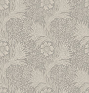 Vintage Floral Wallpaper Gray Botanical Repeat Wall Mural design