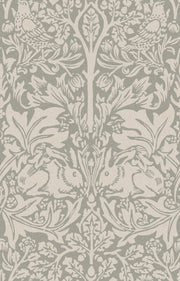 Damask Floral Wallpaper Taupe Botanical Pattern Wall Mural design
