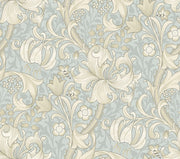 Vintage Floral Wallpaper Sage Botanical Vine Pattern Wall Mural design