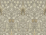 Vintage Floral Wallpaper Ornate Leaf Pattern Wall Mural design