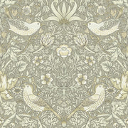 Bird and Floral Wallpaper Vintage Sage Green Wall Mural design