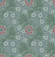 Vintage Floral Wallpaper Green Leaf Pattern Wall Mural design