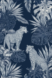 Leopards Wallpaper Tropical Jungle Decorative Mural design