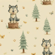 Whimsical Wallpaper Cartoons Nature Removable Wall Decor design