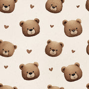 Bears Wallpaper Hearts Removable Cartoon Wall Decor design