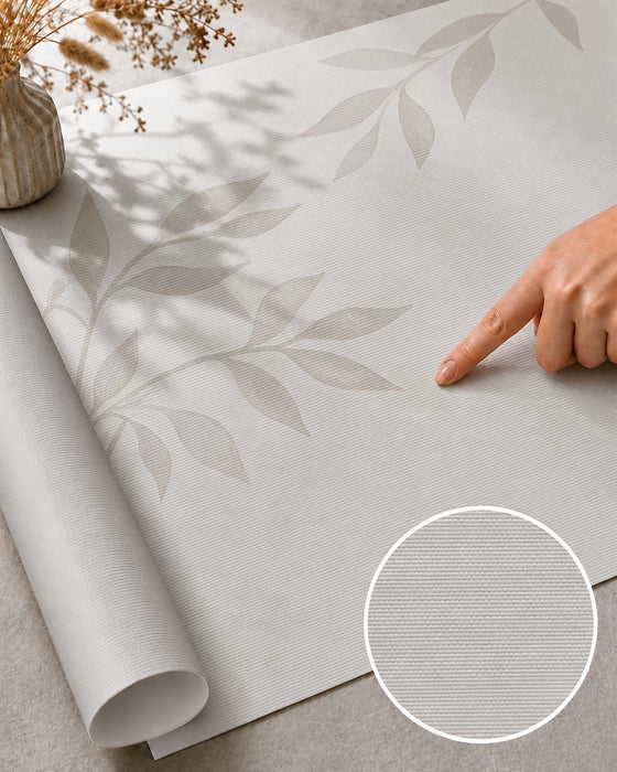 Close-up view of Textured Peel & Stick wallpaper material